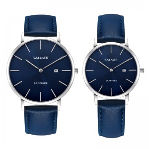 Balmer B-8143 Silver Blue Leather Coiuple